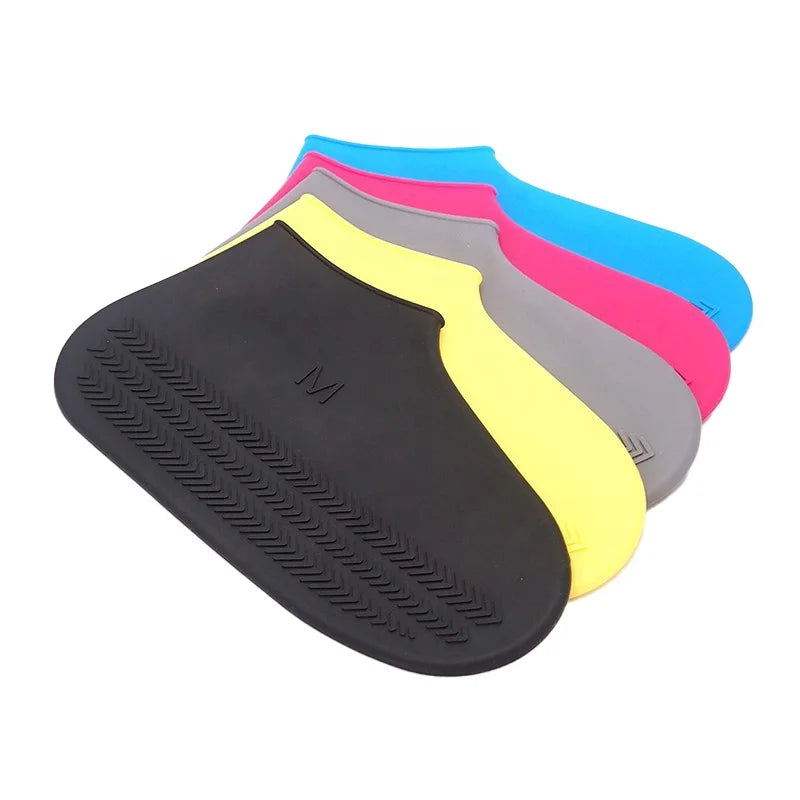 Outdoor Shoe Protectors Reusable Rain Boots Silicone Waterproof Shoe Covers