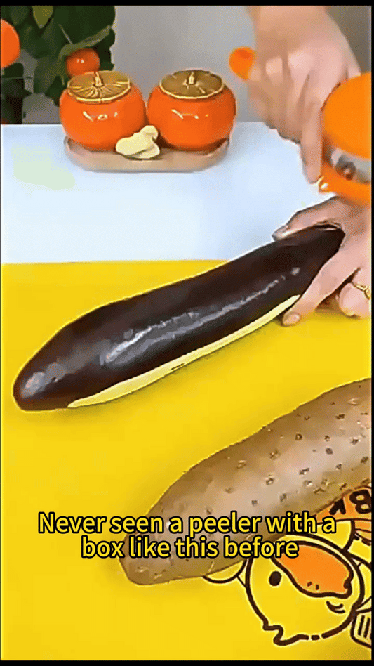 Eplucheur de fruits et légumes avec boîte de rangement