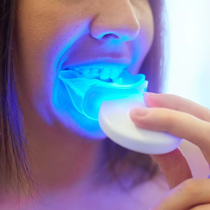 OEM Premium at Home 10 Min Timer Cold Blue Led Light Laser Teeth Whitening Kit Wholesale