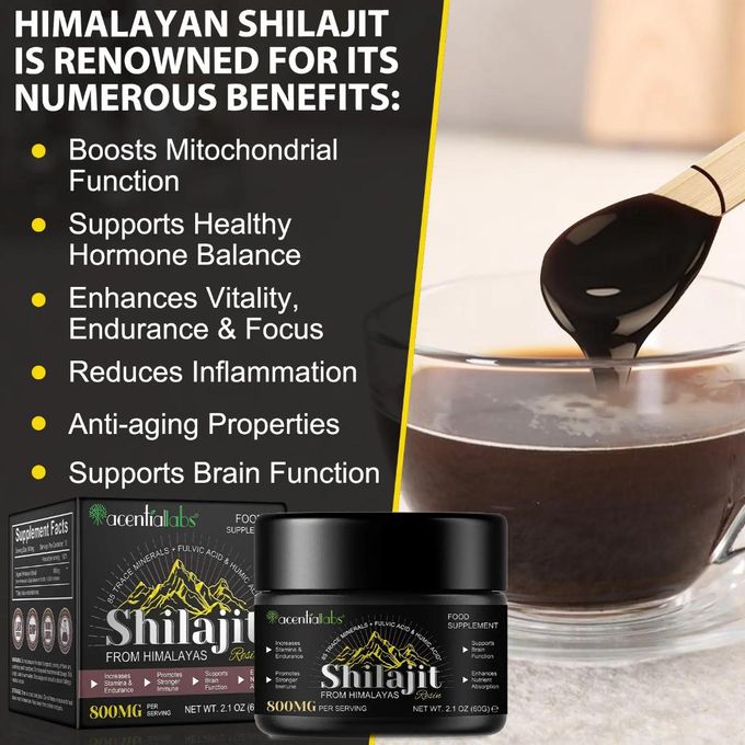 Résine Shilajit de l'Himalaya