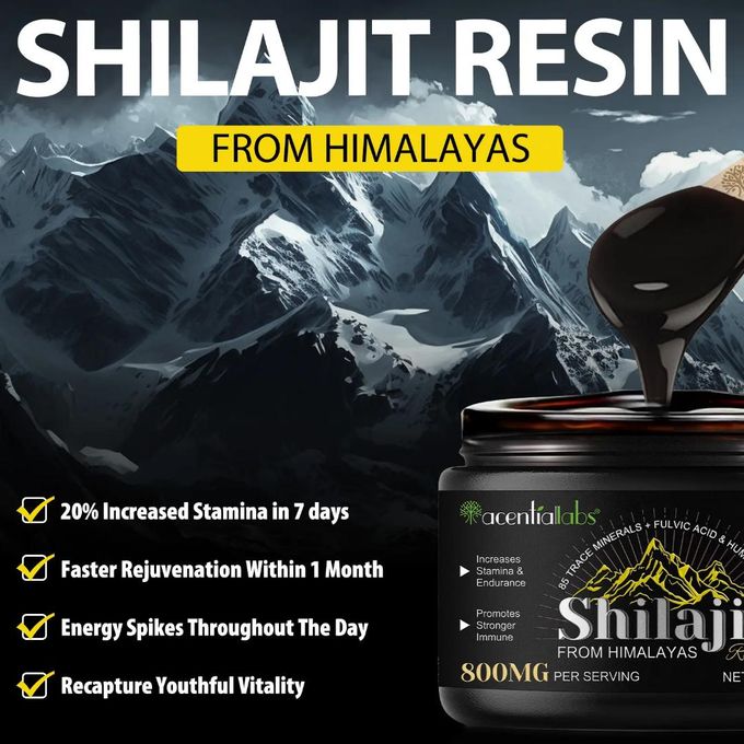 Résine Shilajit de l'Himalaya