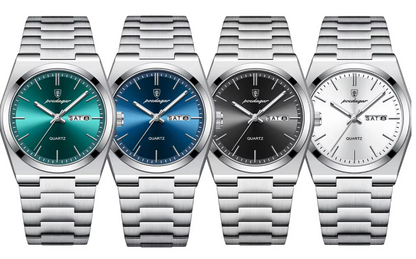 POEDAGAR 930 Montre-Bracelet En Acier Inoxydable Étanche Lumineuse