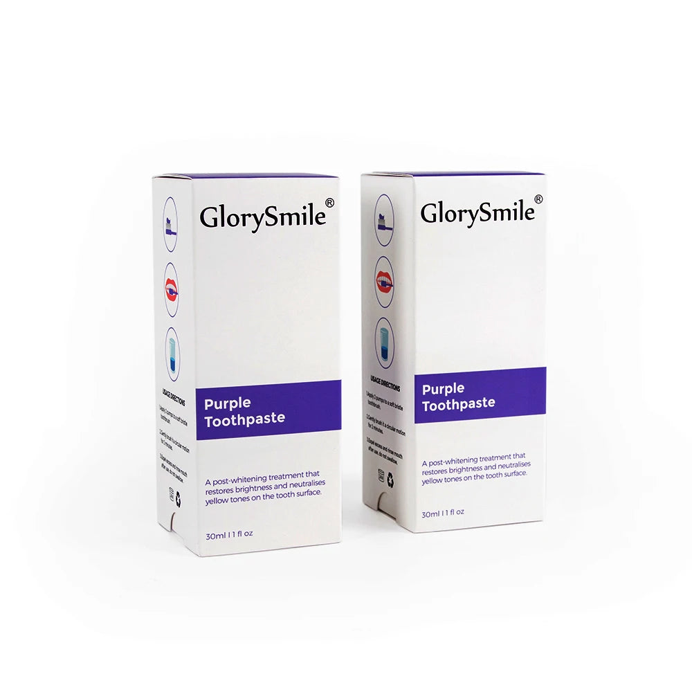 Dentifrice Blanchissant Glorysmile V34 30Ml Format Voyage Sérum Correcteur de Couleur pour Fumeur