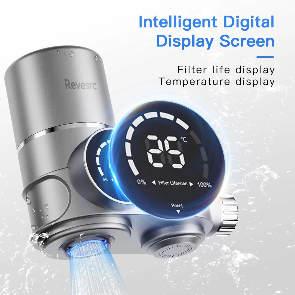 2025 New Kitchen Smart Tap UV Water Purifier Tap Faucets Filter for Home Drinking with anti Scale Chlorine Filter Cartridge