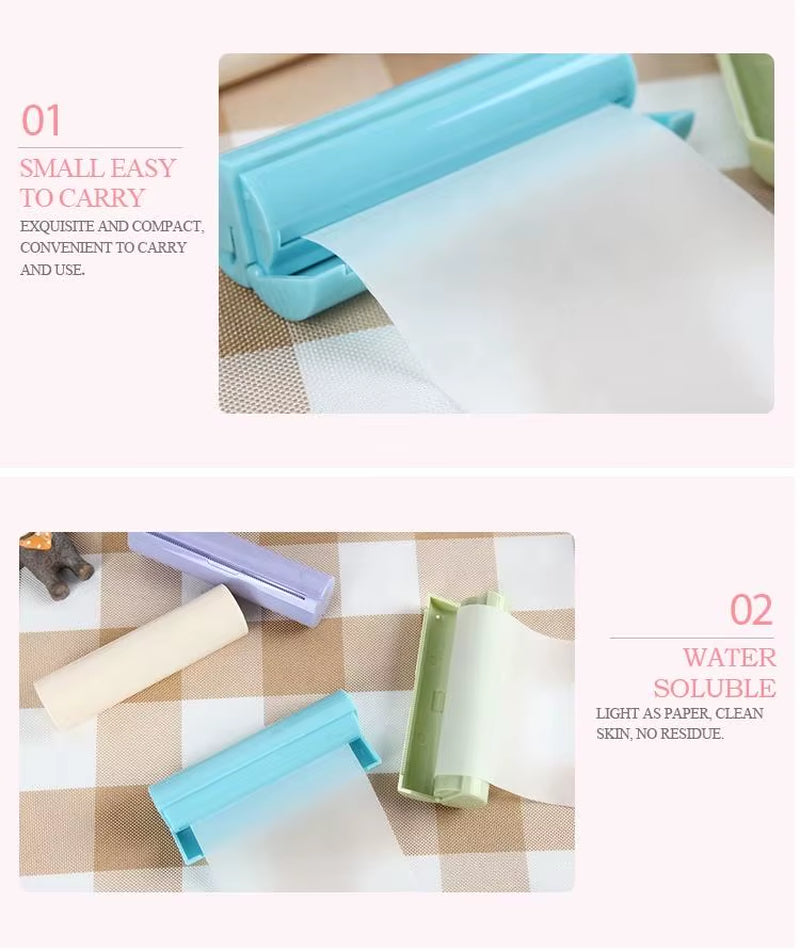 Disposable Outdoor Toiletry Hand Wash Soap Roll Sheets Dissolving Scented Paper Soap