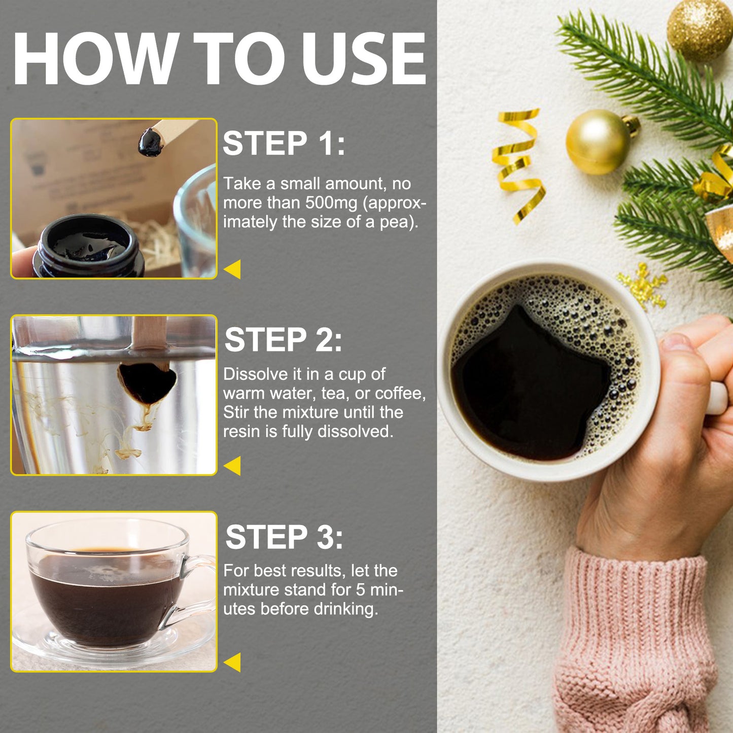 Résine Shilajit de l'Himalaya